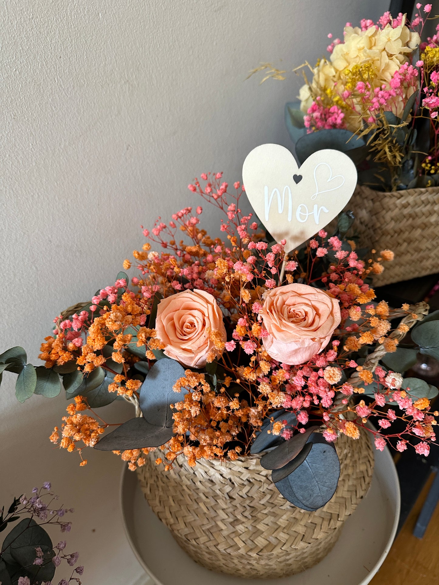 Peach Deligth Floral Basket