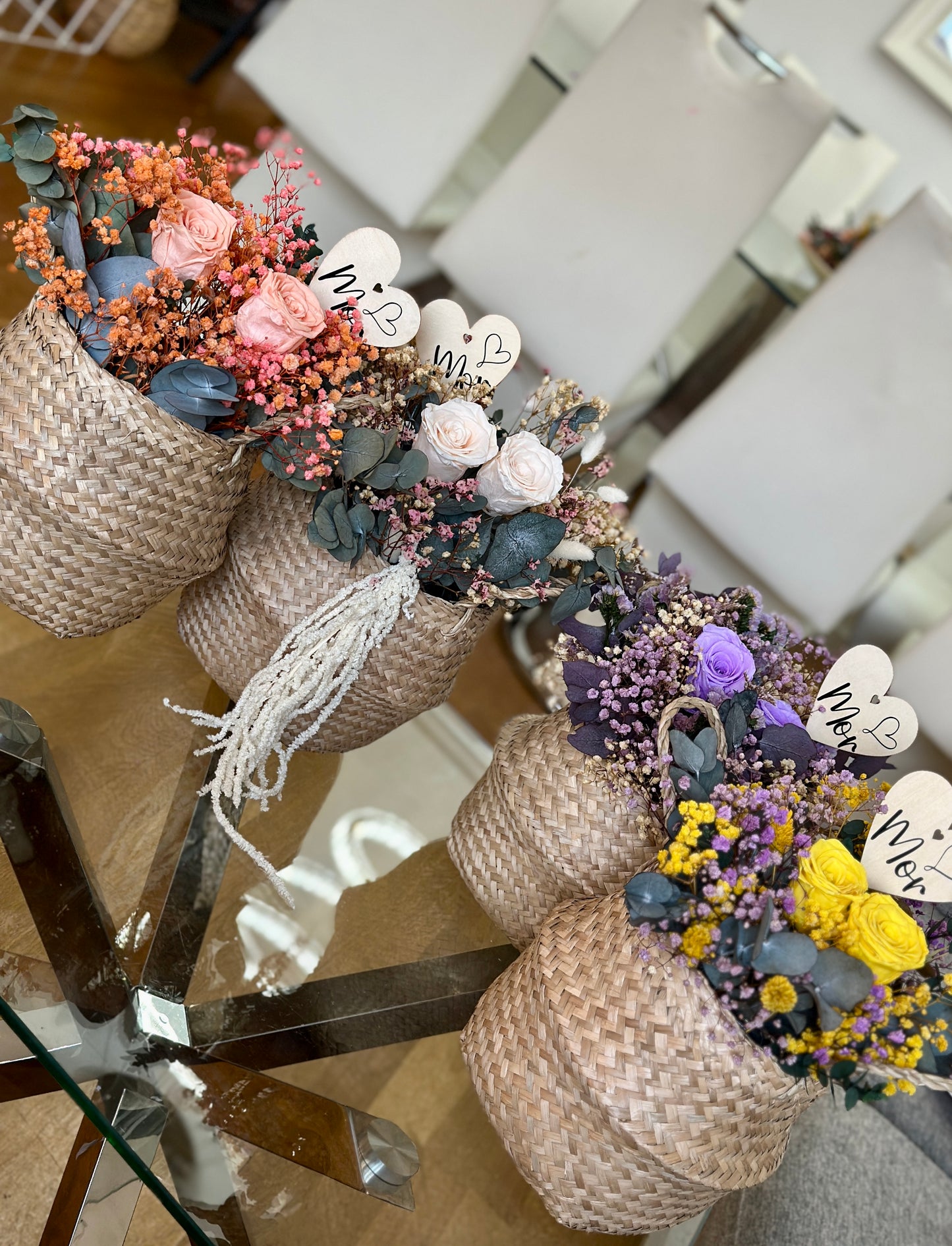 Lavender Bliss Floral Basket