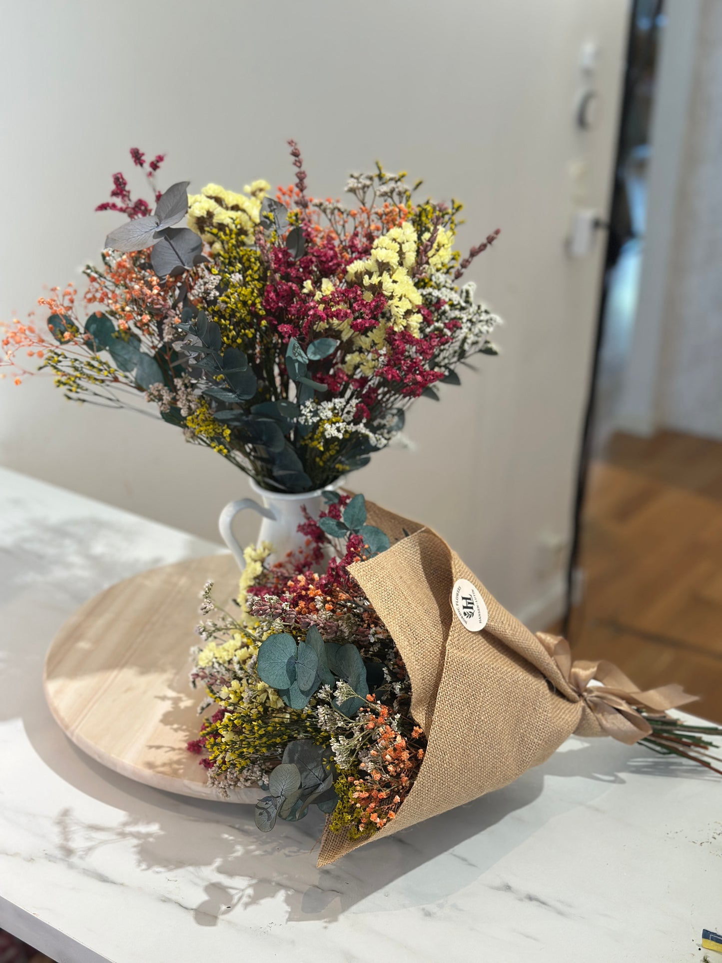 Happiness – Summer Bouquet with Preserved Flowers