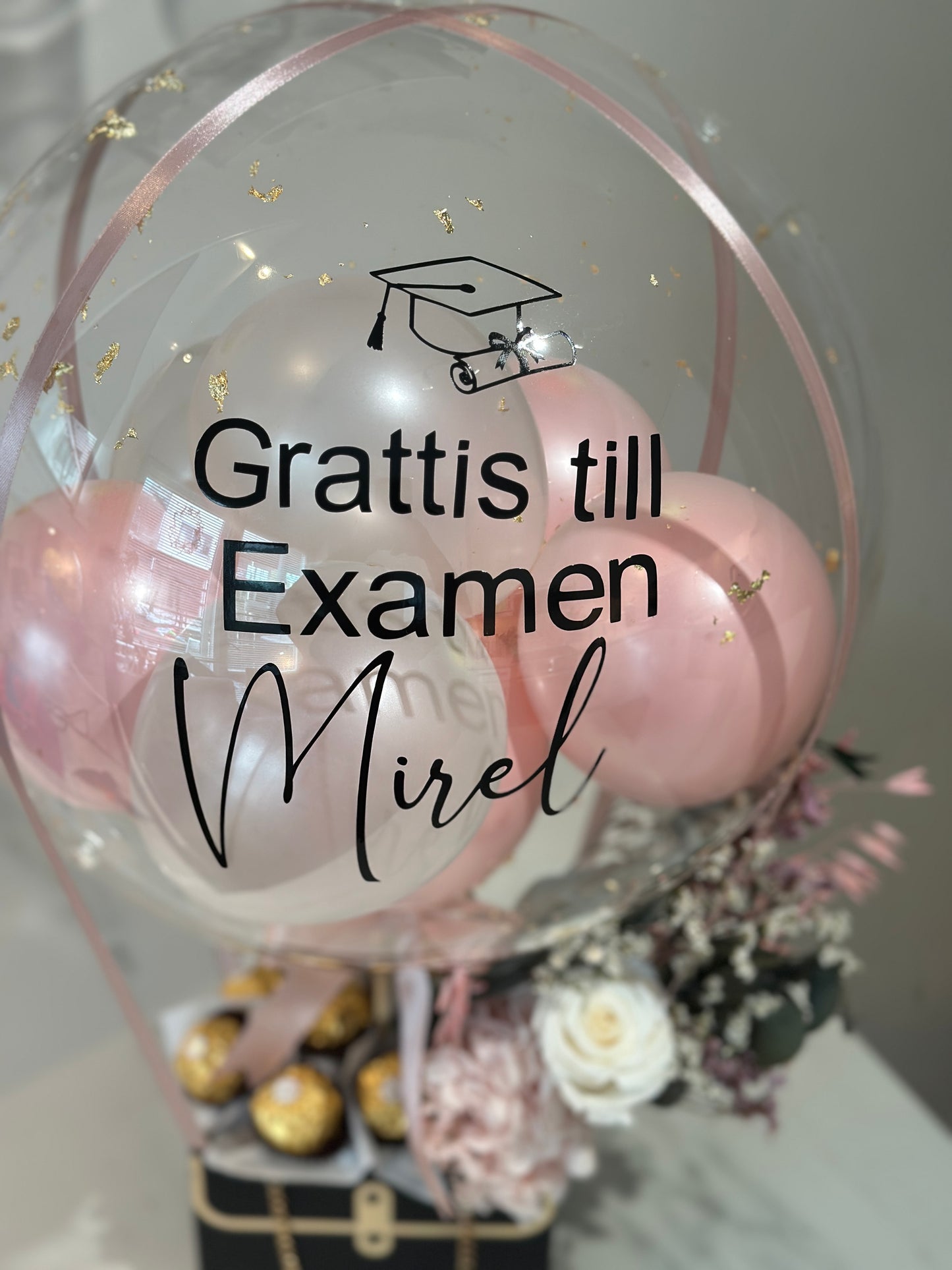 Sweet Bloom Graduation Balloon bag