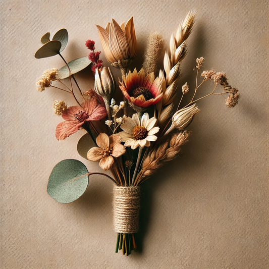 Rustic Boho Boutonniere”