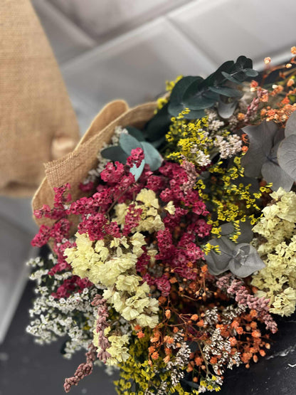 Happiness – Summer Bouquet with Preserved Flowers