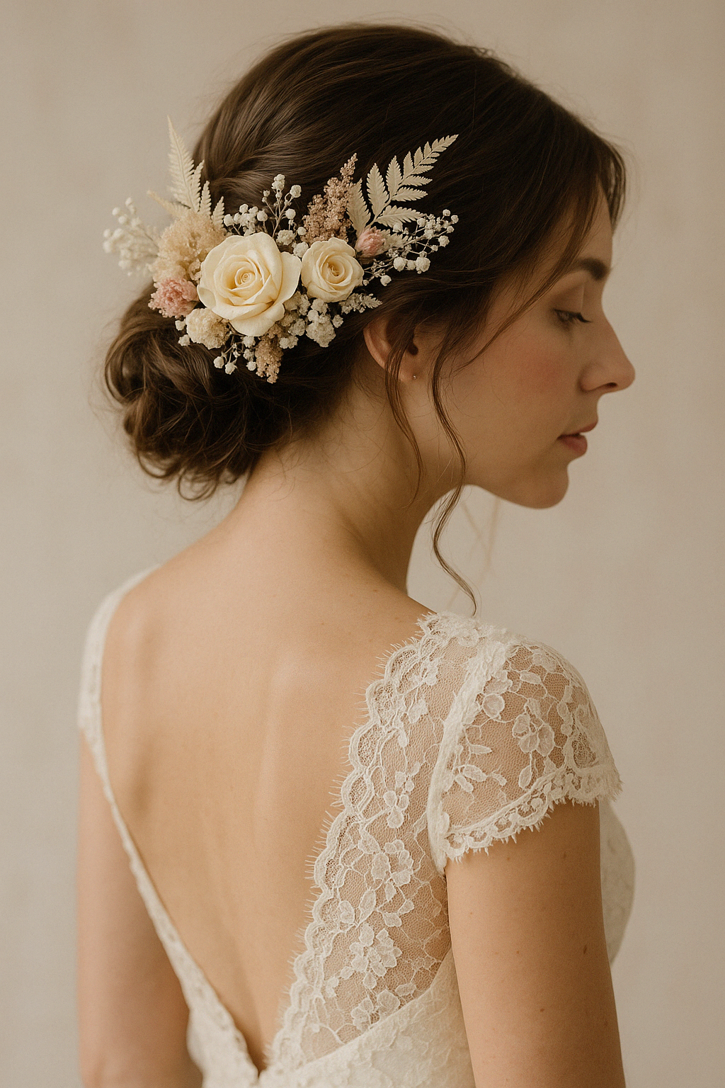 “Aurora” Preserved Floral Hair Comb