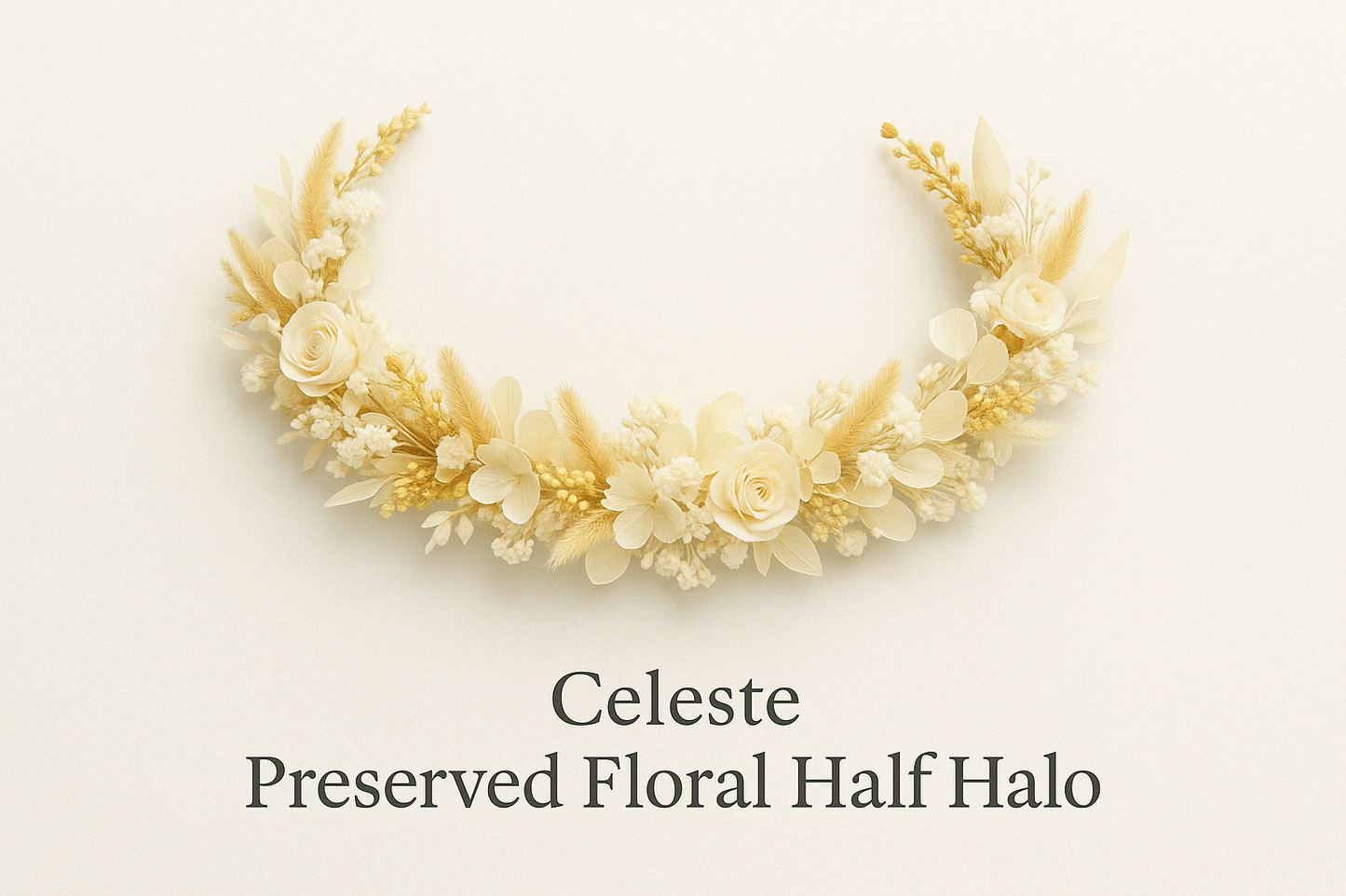 Preserved Floral Half Halo