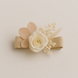 Preserved Floral Bow Clip for Girls