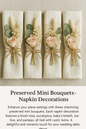 Set of 10 Rose Mini Bouquets – Wedding Place Setting Florals