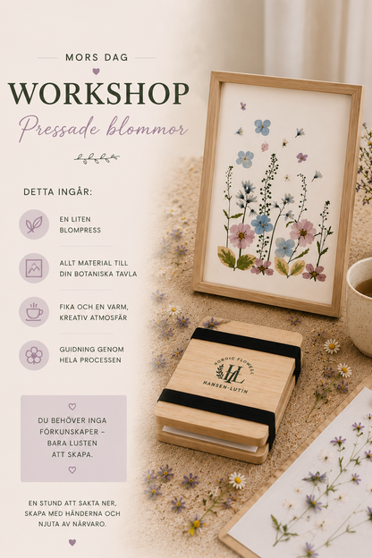 Pressade blommor – mors dag workshop